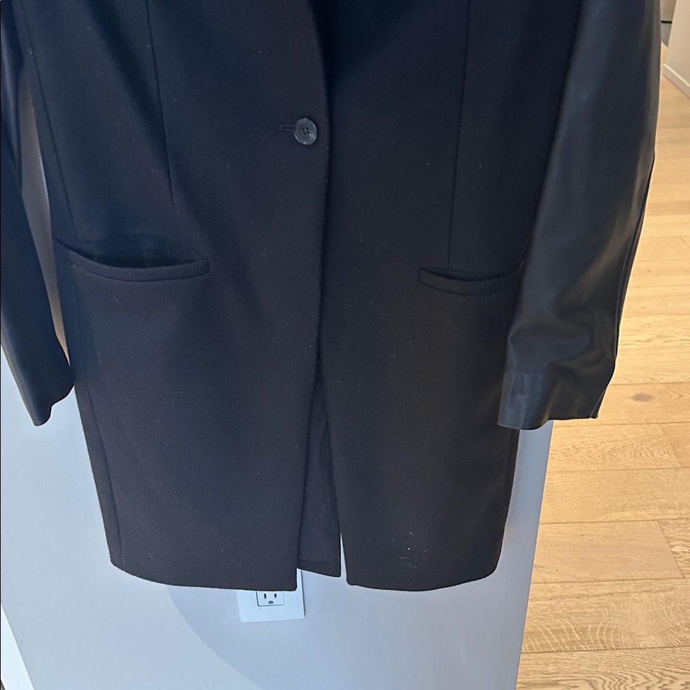 Women’s all saints black coat- size 6 - Picture 3 of 8